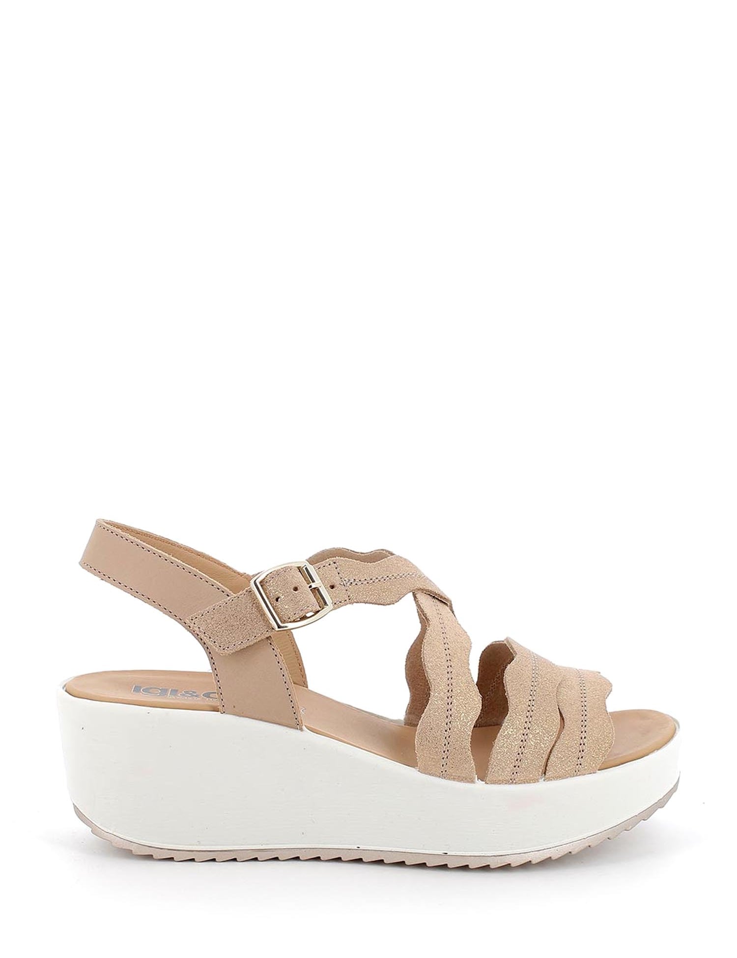 Sandali zeppa Beige Igi&co