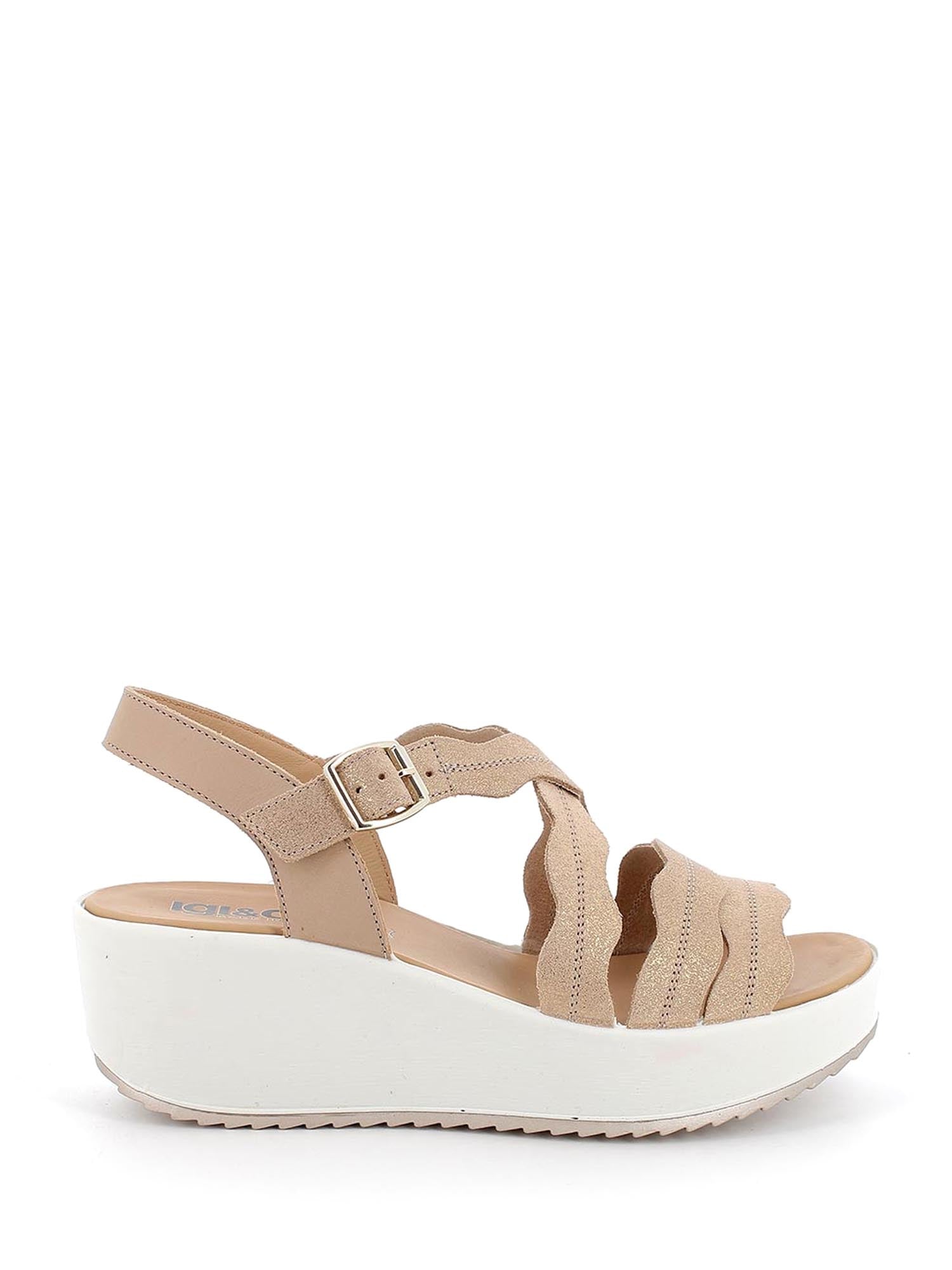 Sandali zeppa Beige Igi&co