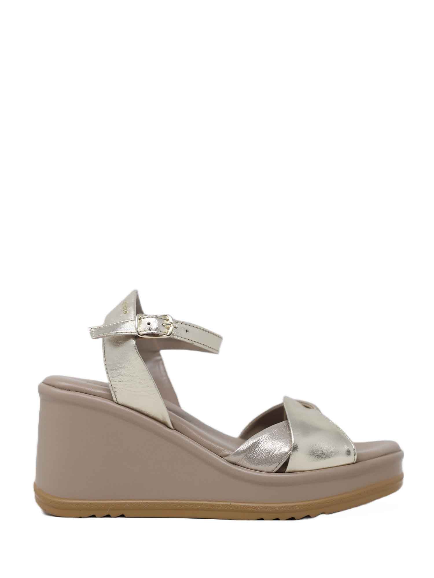 Sandali zeppa Dorato Igi&co