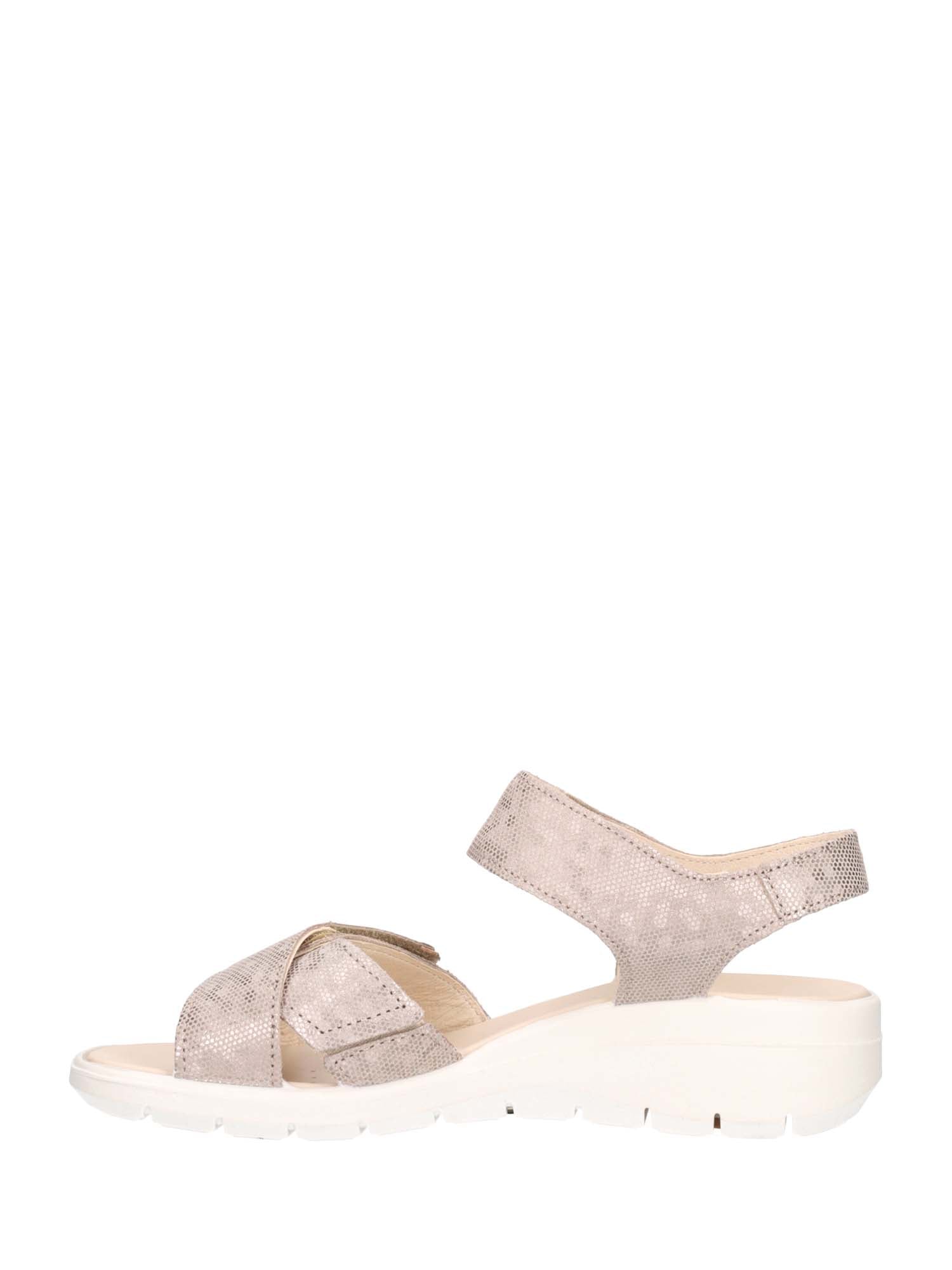 Sandali zeppa Beige Enval