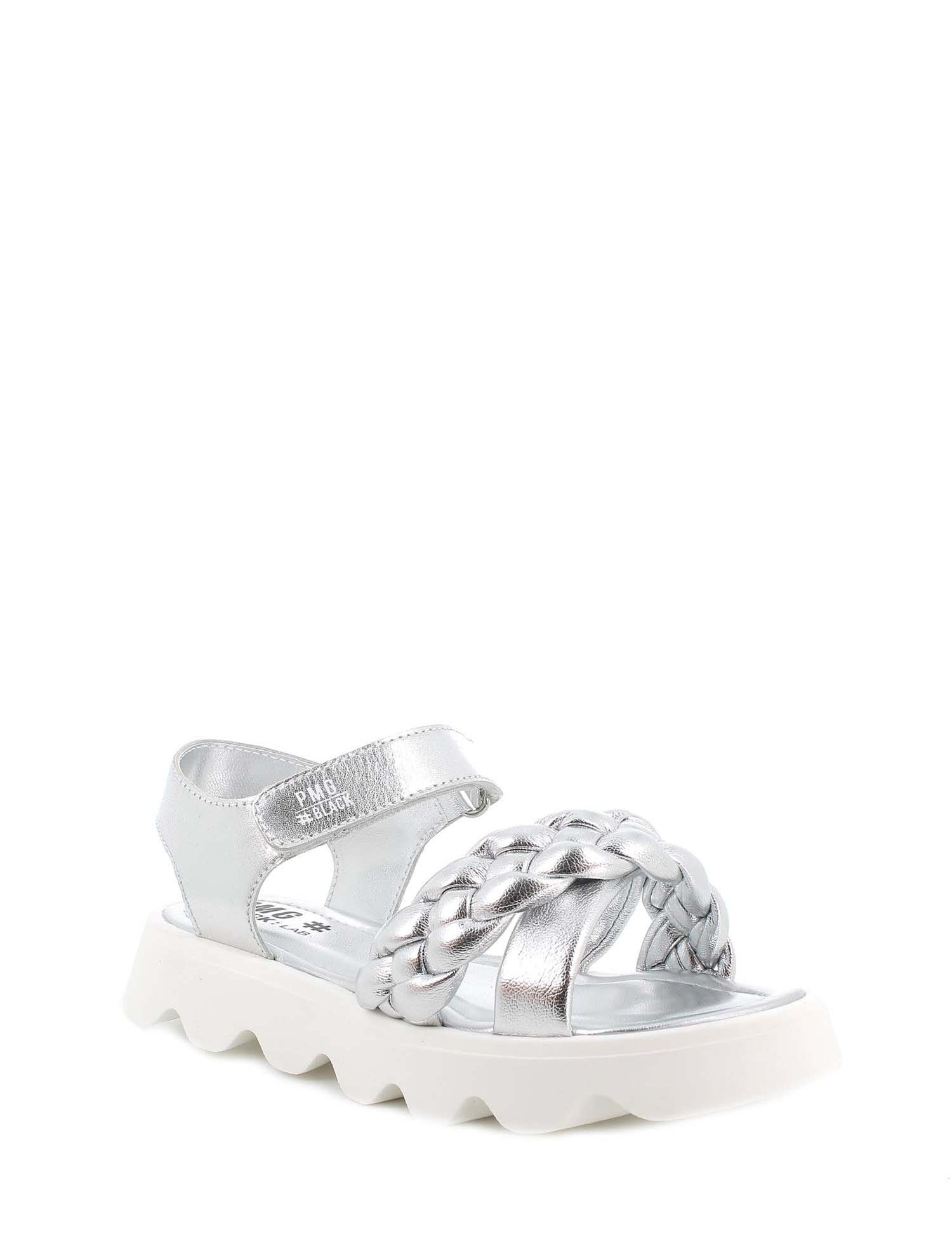 Sandali con strappi Argentato Primigi