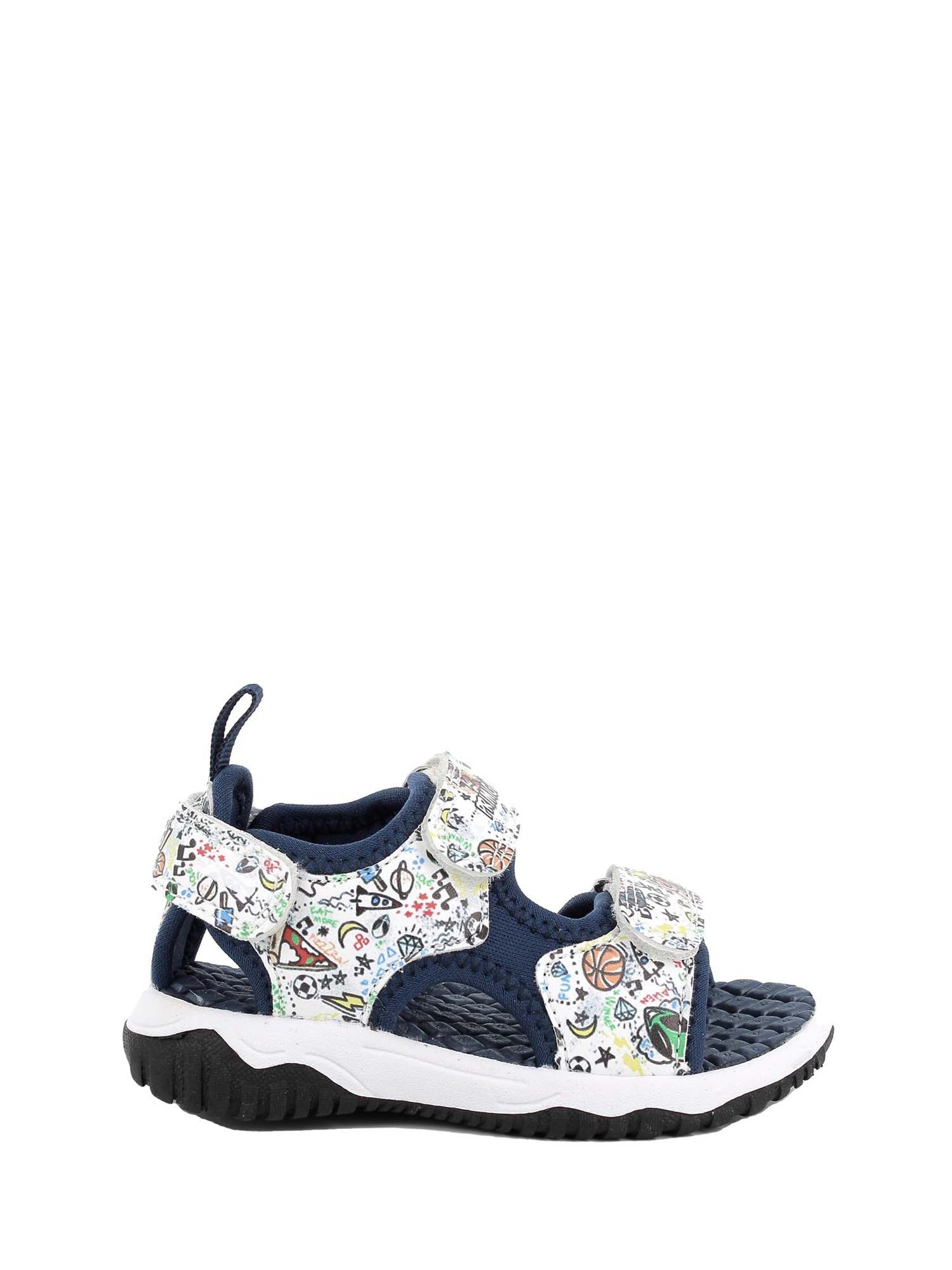 Sandali con strappi Bianco Blu Primigi