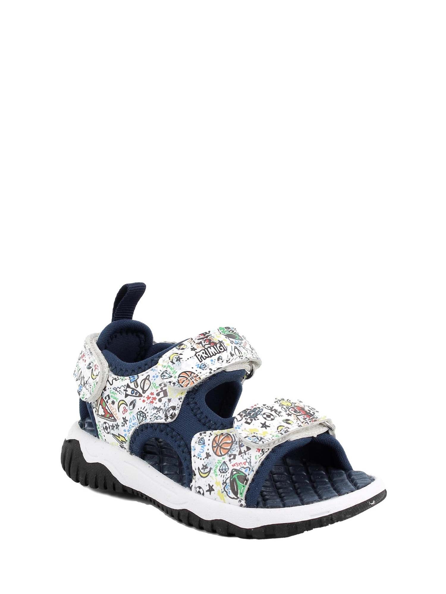 Sandali con strappi Bianco Blu Primigi