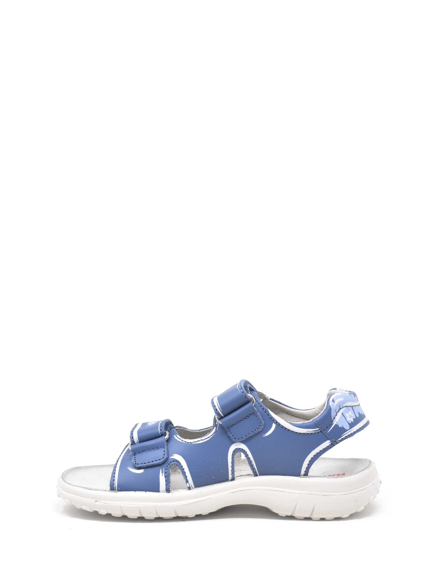 Sandali con strappi Blu Naturino