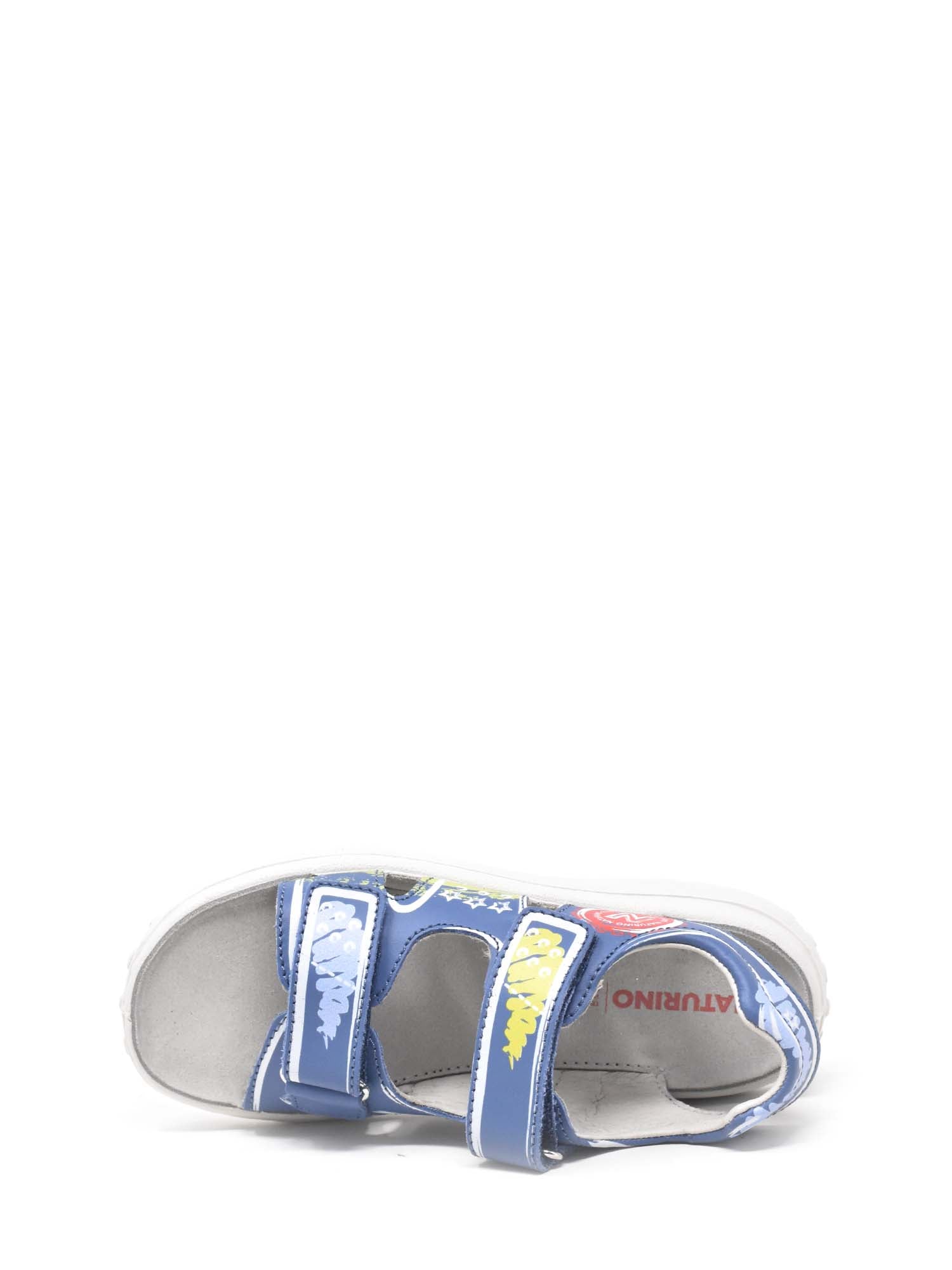 Sandali con strappi Blu Naturino