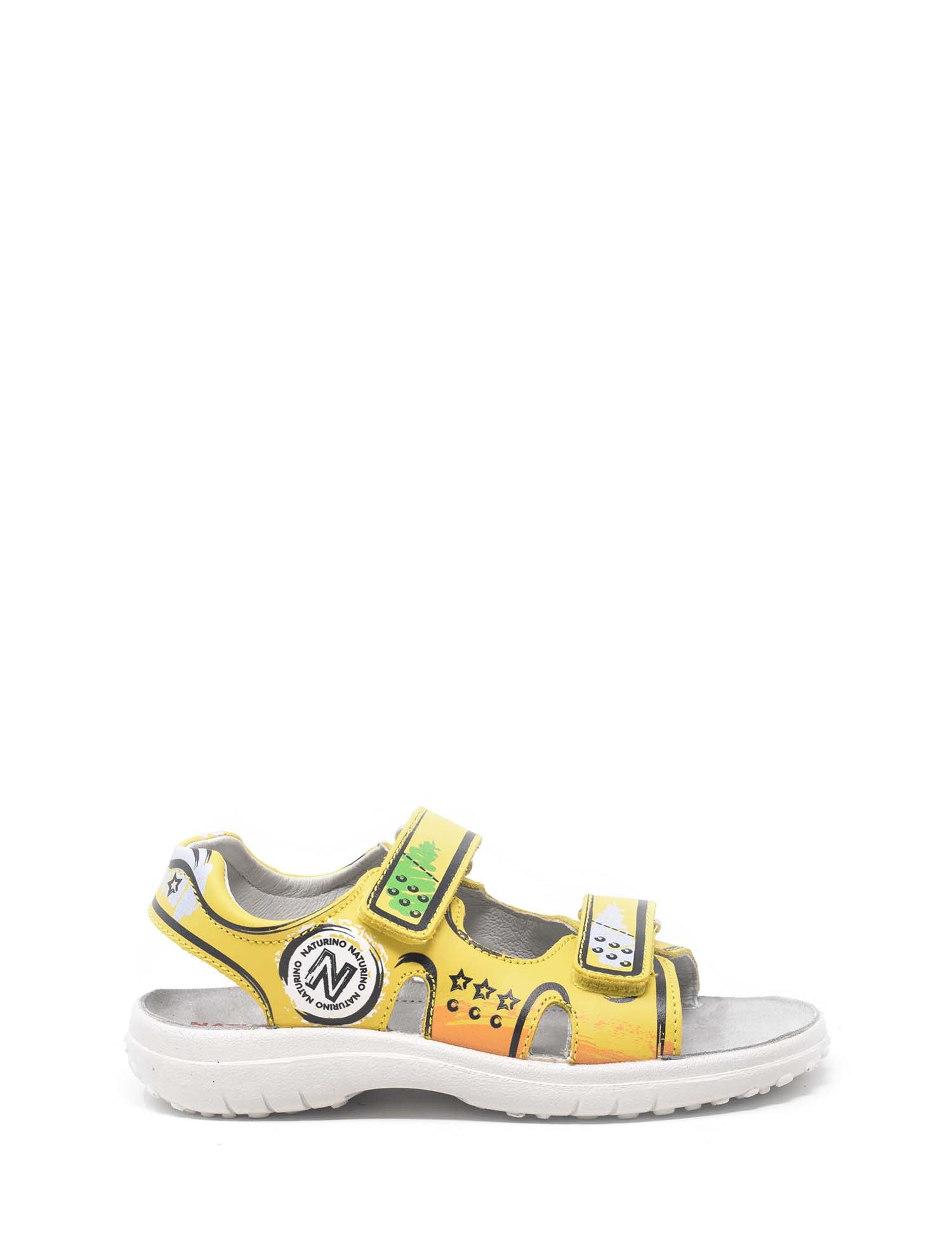 Sandali con strappi Giallo Naturino