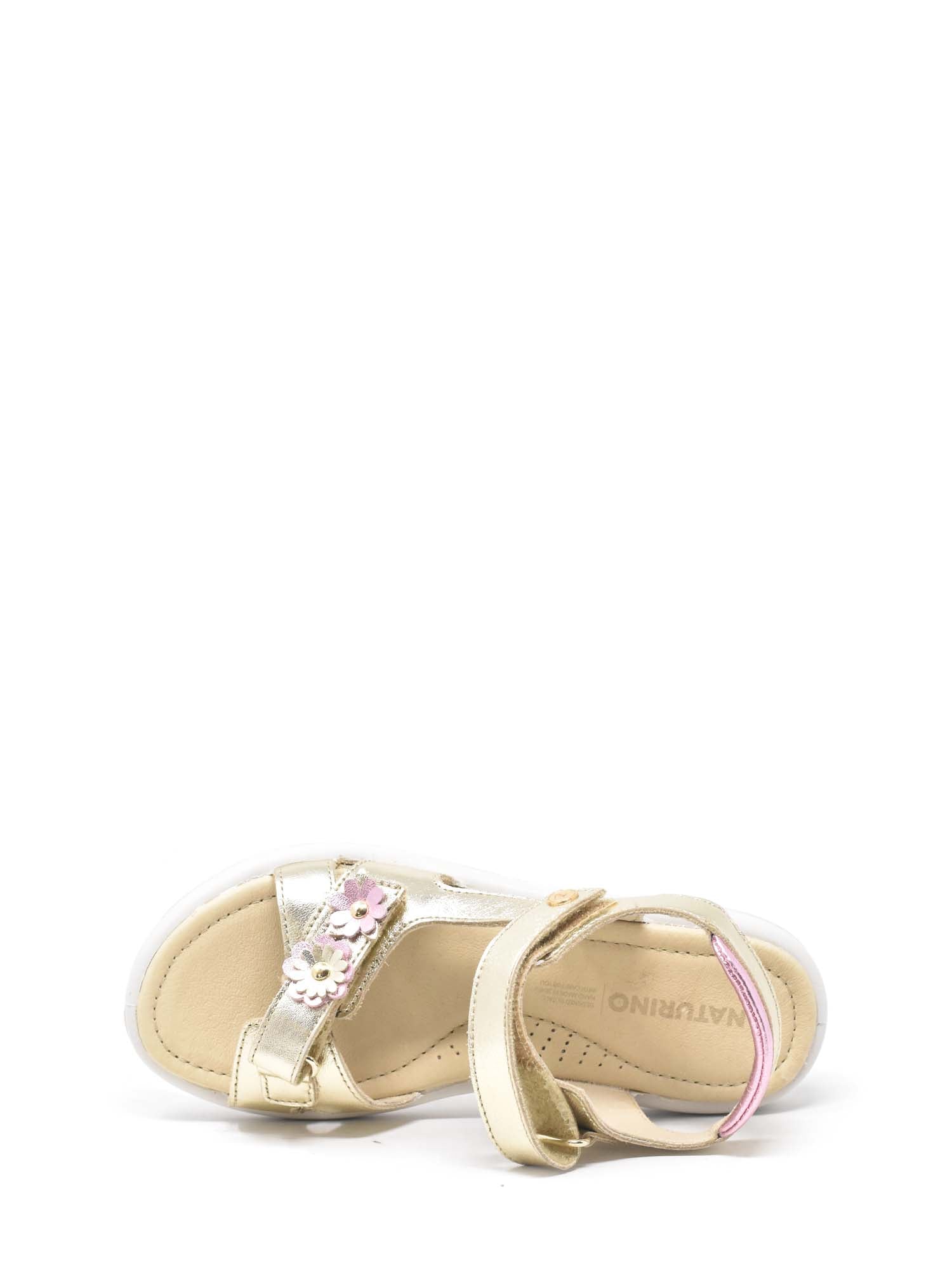 Sandali con strappi Oro Naturino