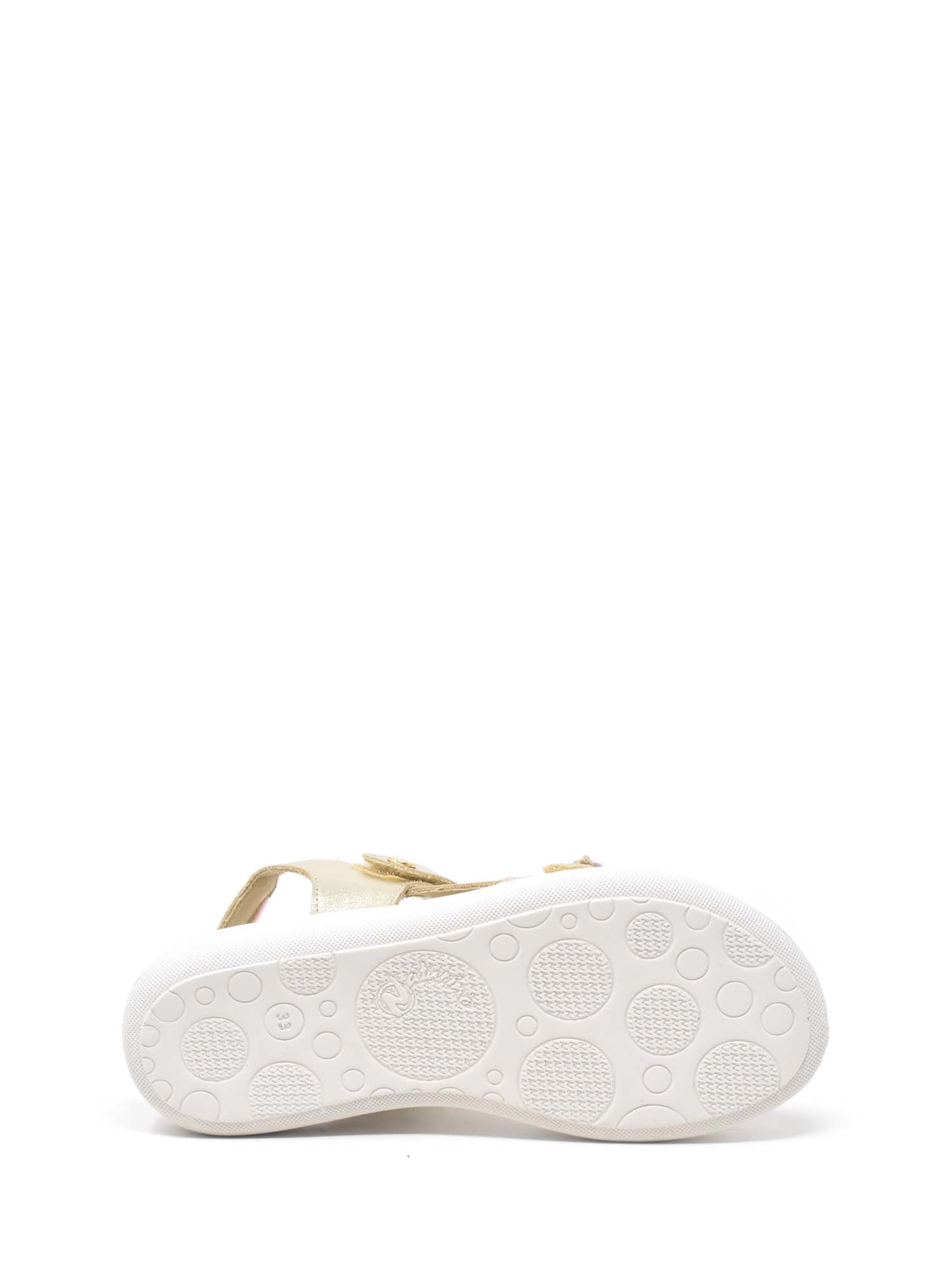 Sandali con strappi Oro Naturino