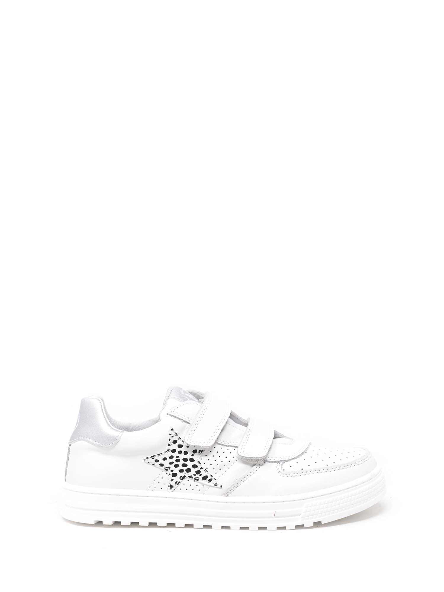 Scarpe con strappi Bianco Argento Naturino