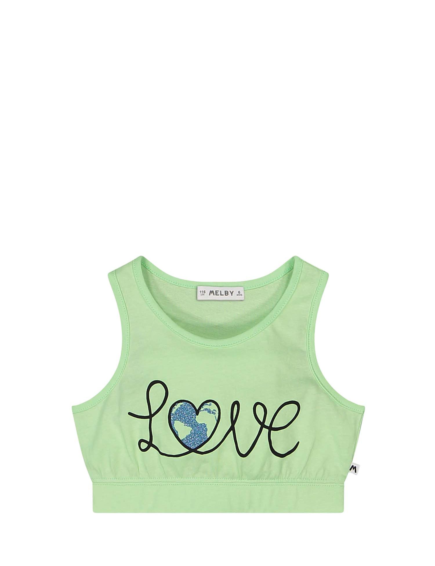 Top e canotte Verde Melby