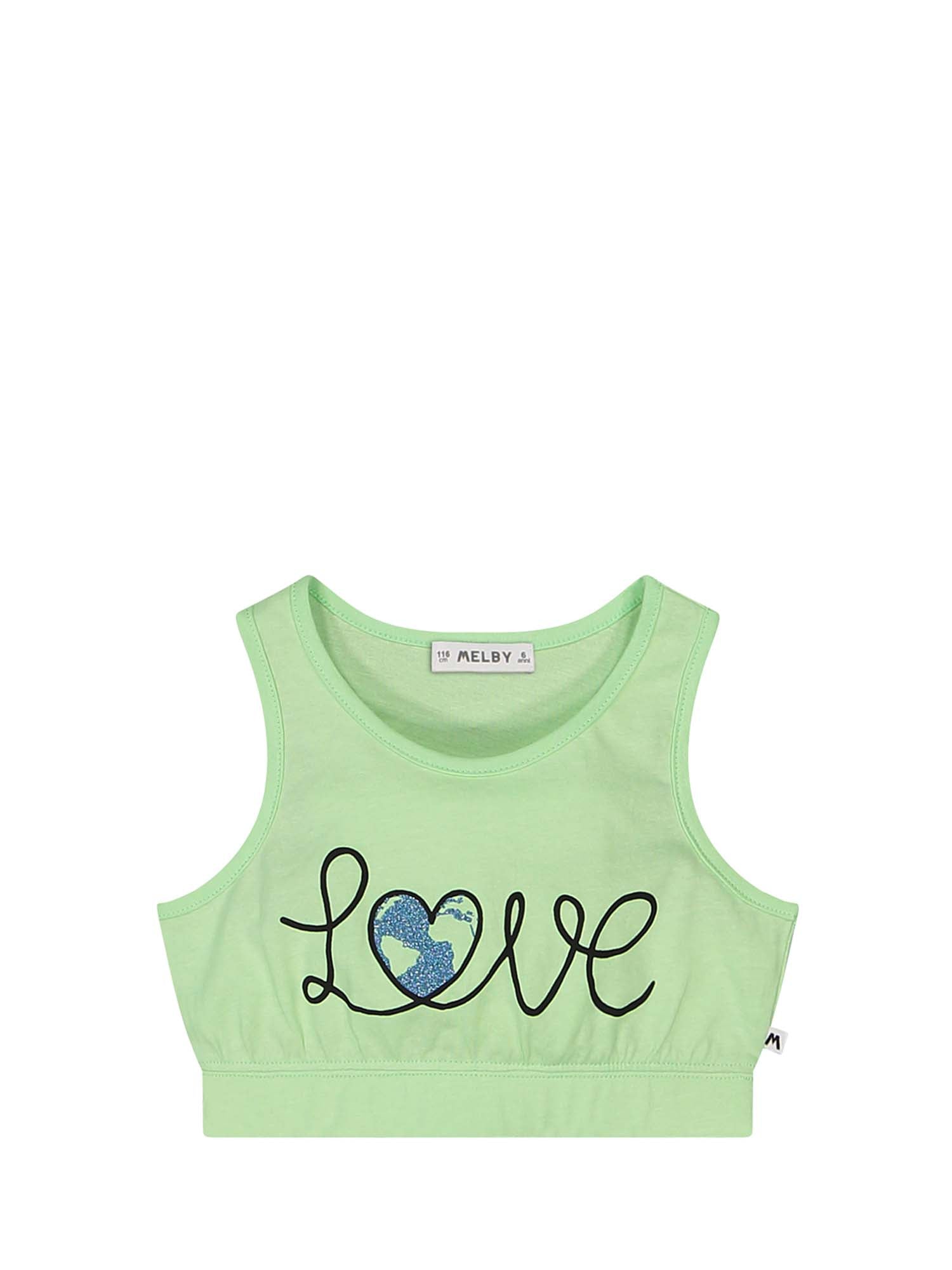 Top e canotte Verde Melby