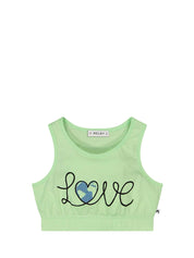 Top e canotte Verde Melby