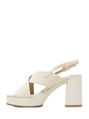 Sandali tacco Bianco Keys