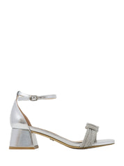 Sandali tacco Argentato Keys