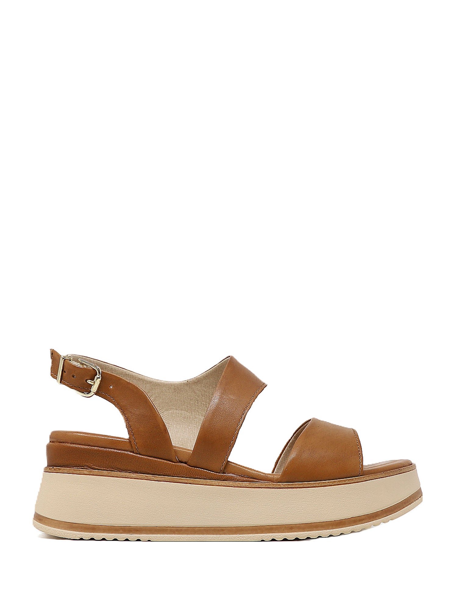 Sandali zeppa Marrone Keys