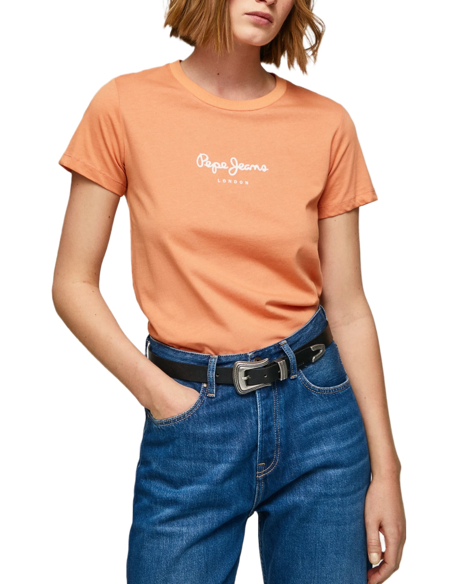 T-shirt Arancio Pepe Jeans