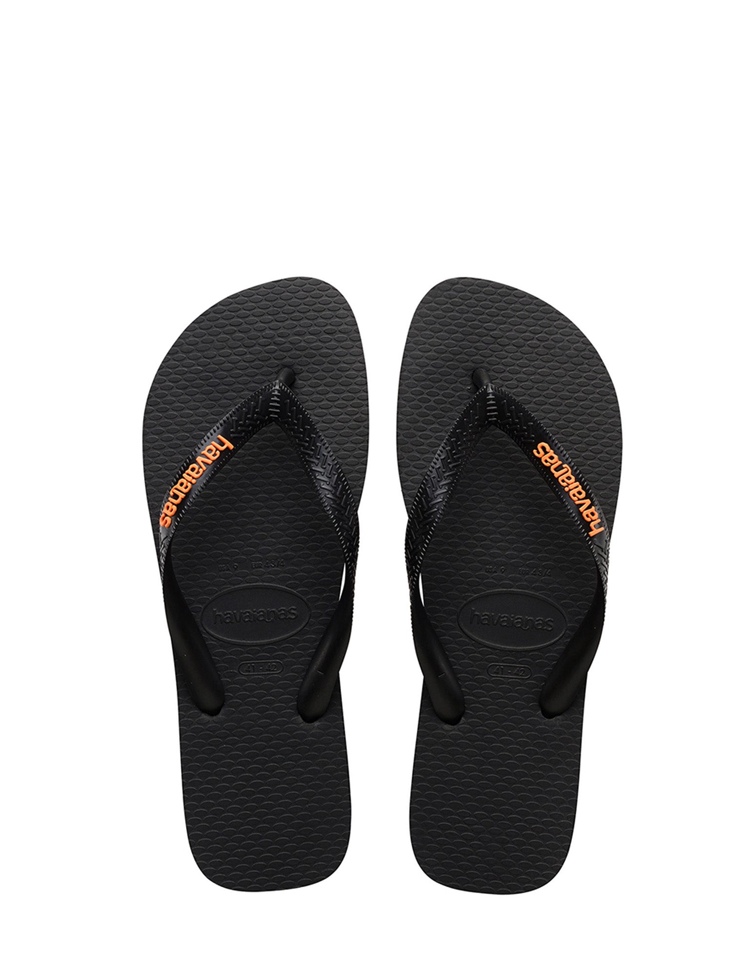 Infradito Nero Arancione Havaianas