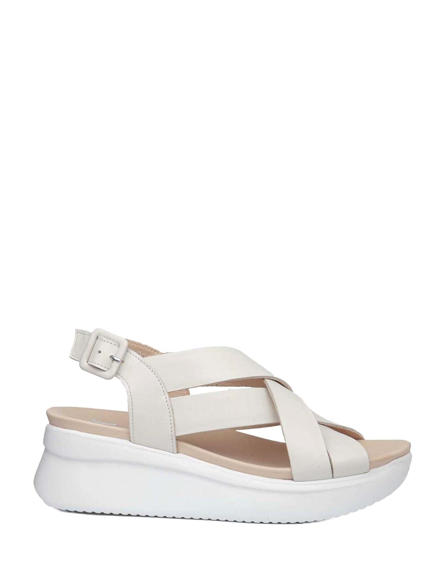 Sandali zeppa Bianco Callaghan