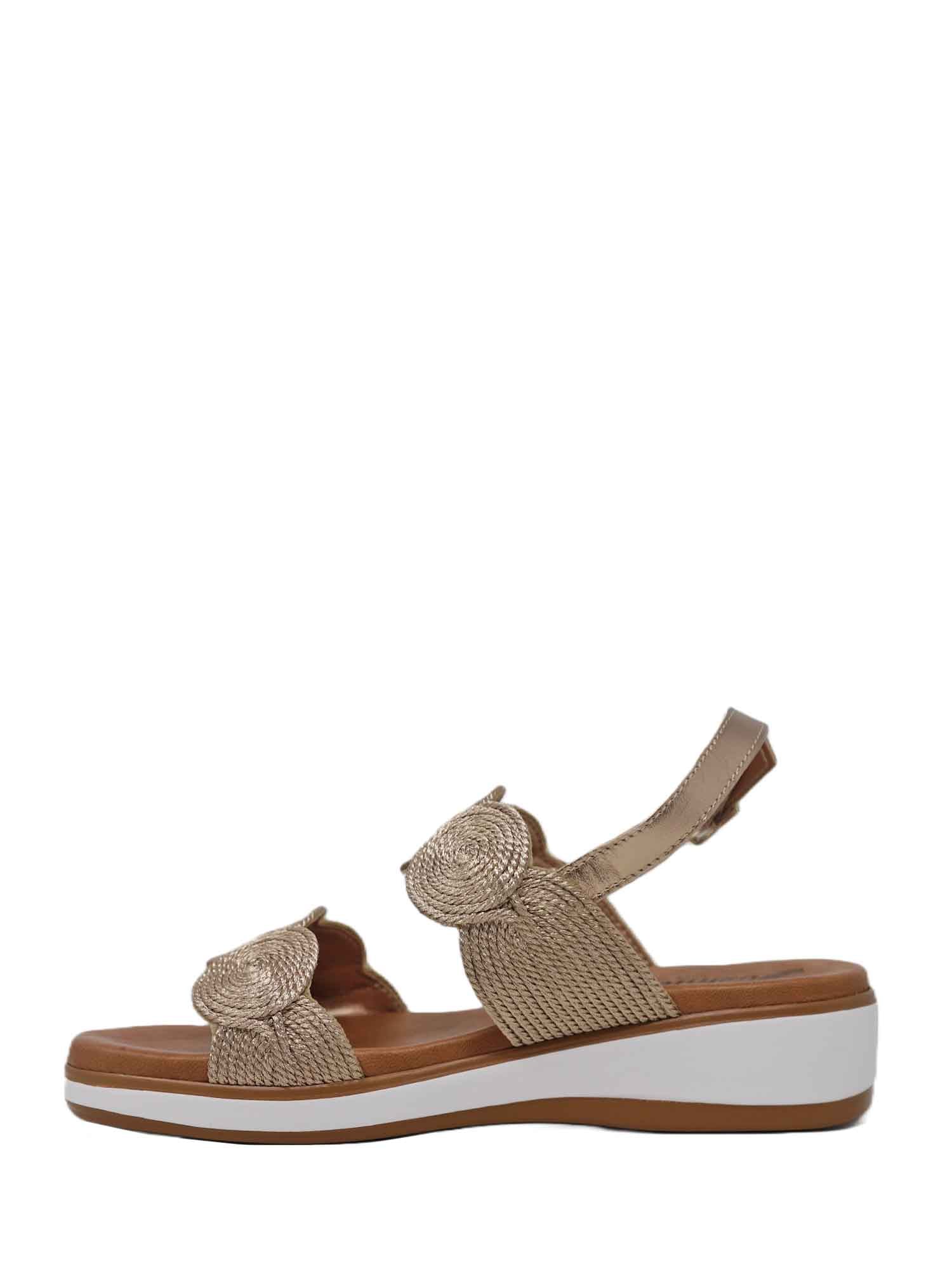 Sandali zeppa Marrone Susimoda