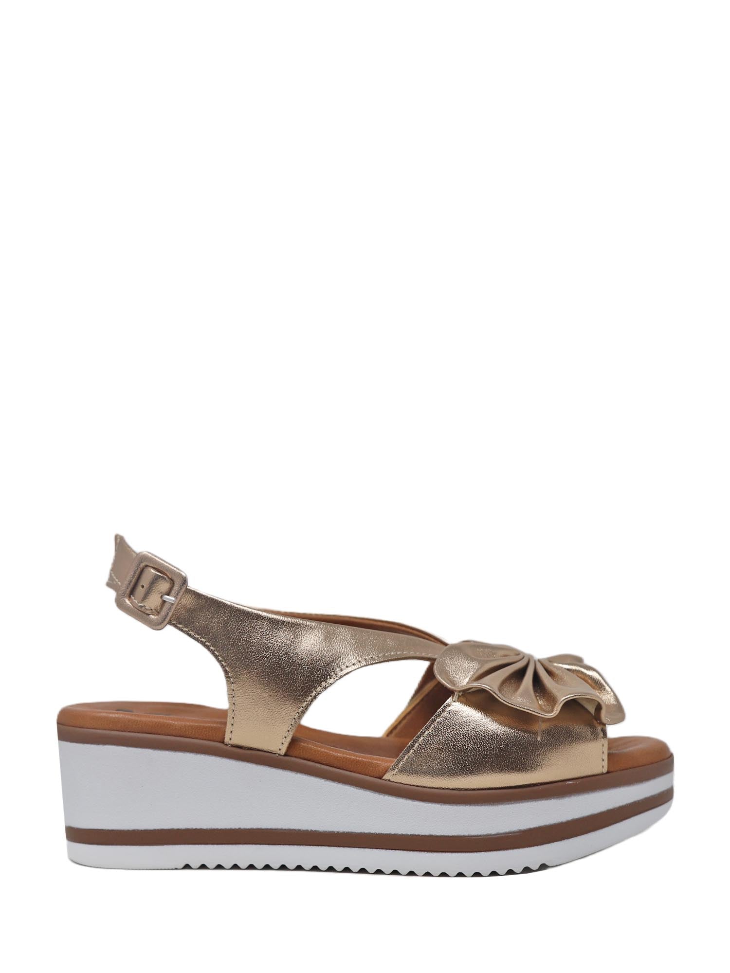 Sandali zeppa Marrone Susimoda