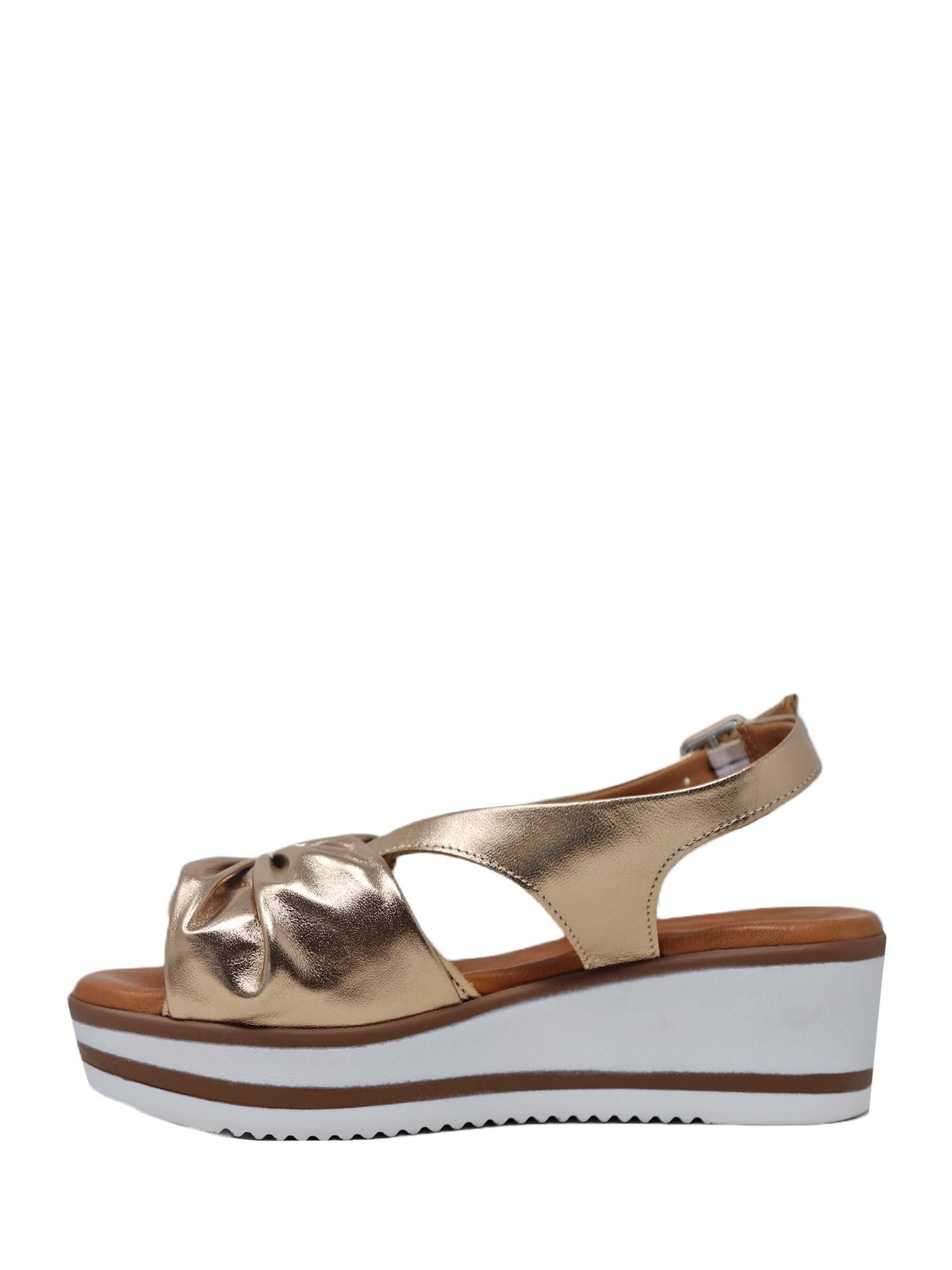 Sandali zeppa Marrone Susimoda