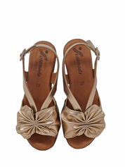 Sandali zeppa Marrone Susimoda