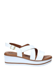 Sandali zeppa Bianco Susimoda