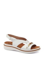 Sandali zeppa Bianco Susimoda