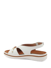 Sandali zeppa Bianco Susimoda