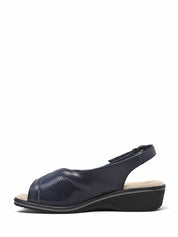 Sandali con strappi Blu Susimoda