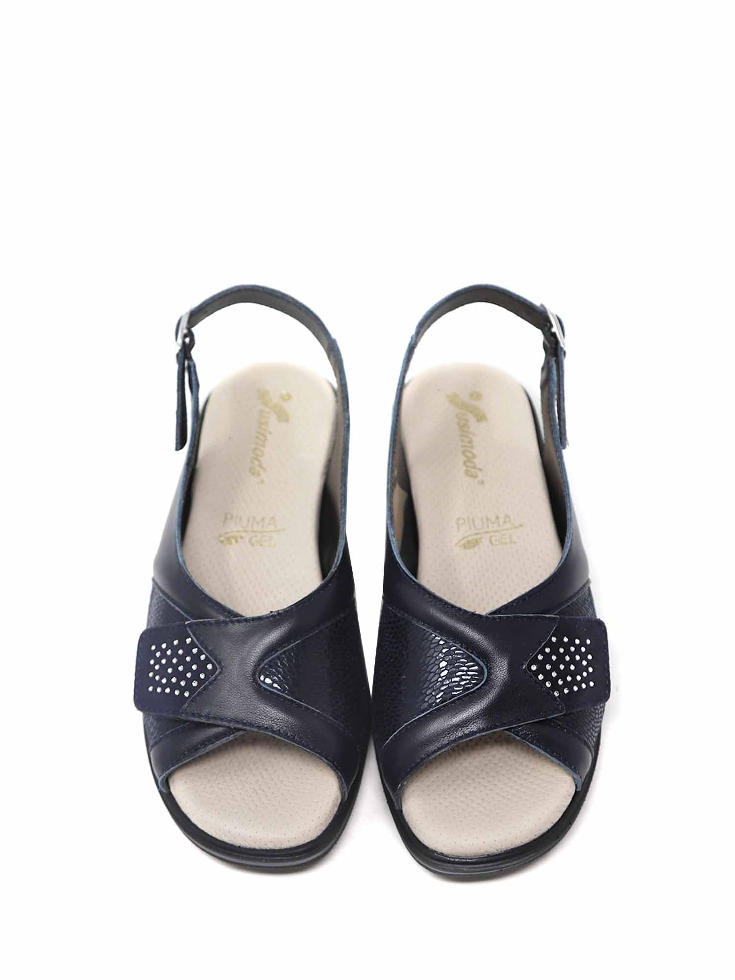 Sandali con strappi Blu Susimoda