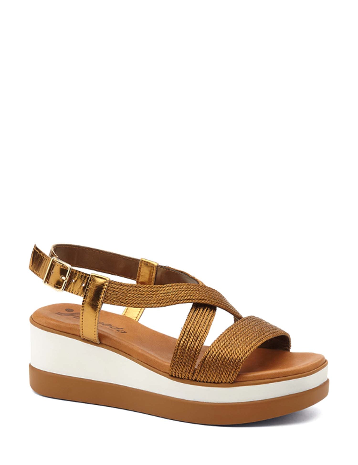 Sandali zeppa Marrone Susimoda