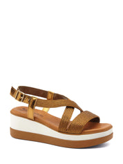 Sandali zeppa Marrone Susimoda