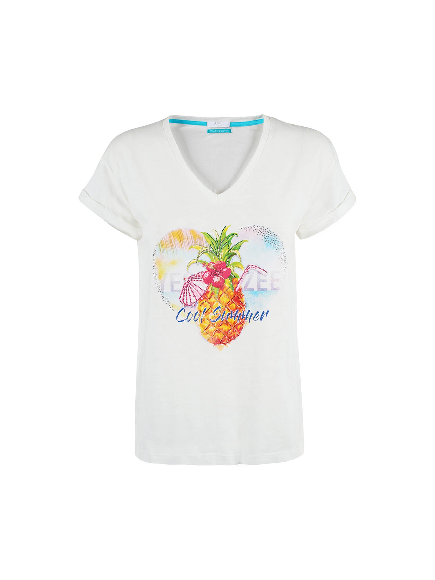 T-shirt Bianco Yes-zee
