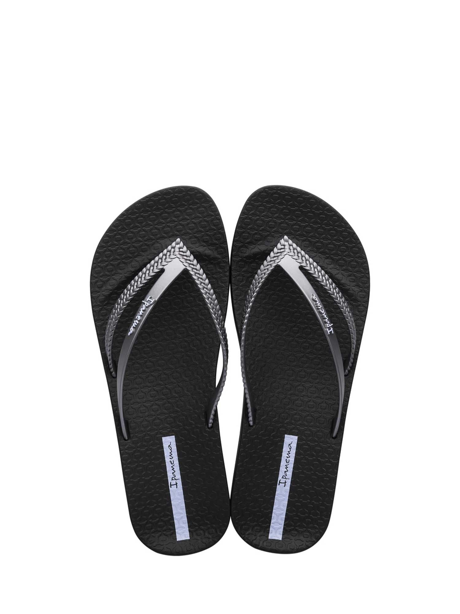 Infradito Nero Argento Ipanema