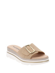 Sandali zeppa Beige Valleverde