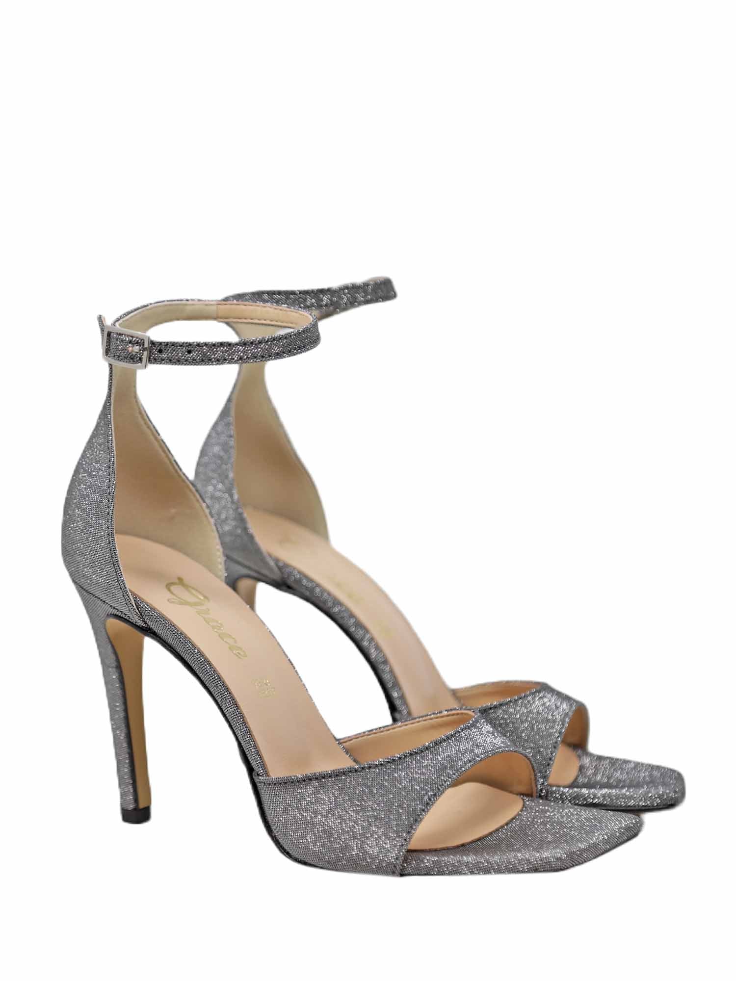 Sandali tacco Argento Grace Shoes