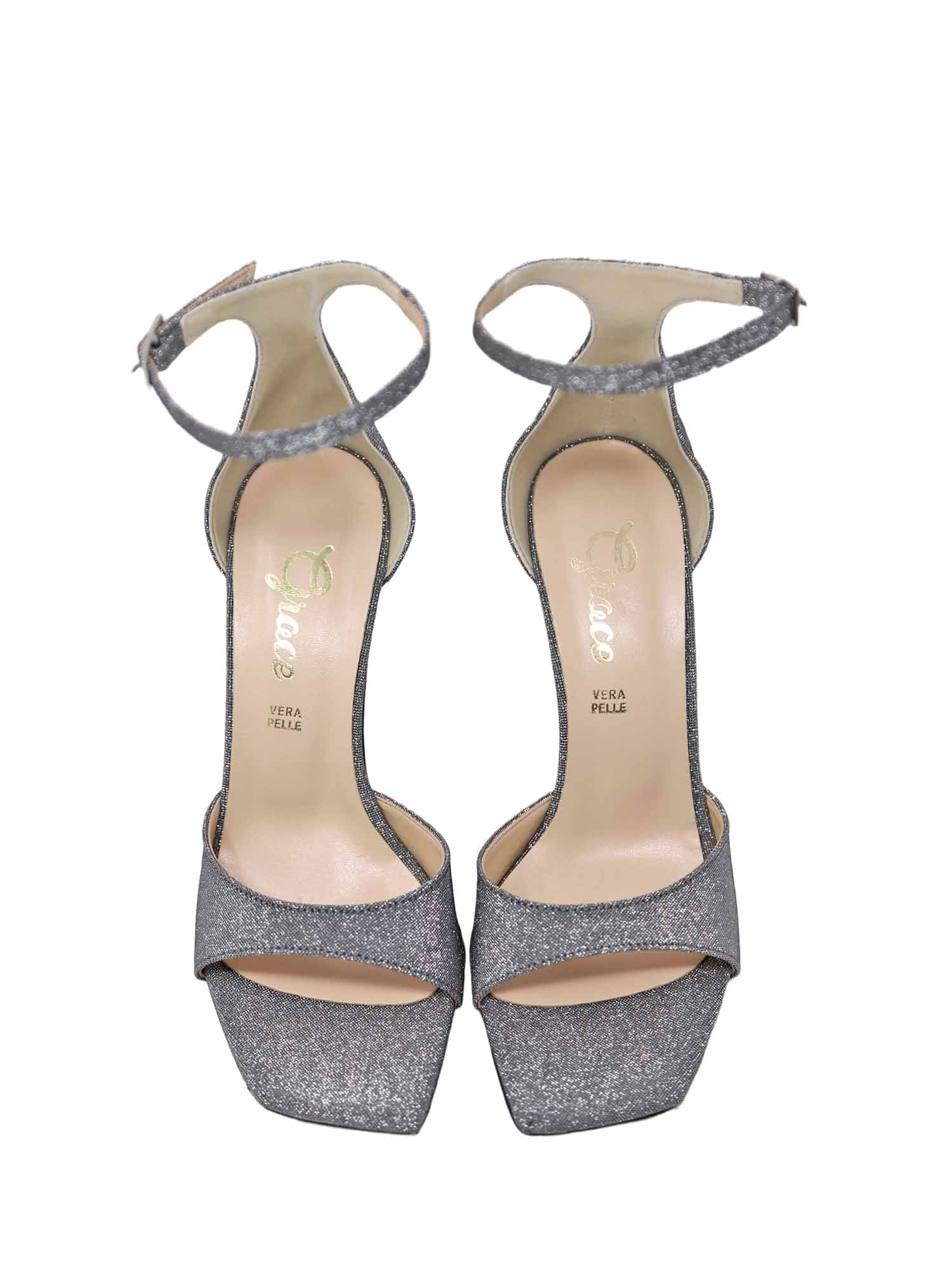 Sandali tacco Argento Grace Shoes