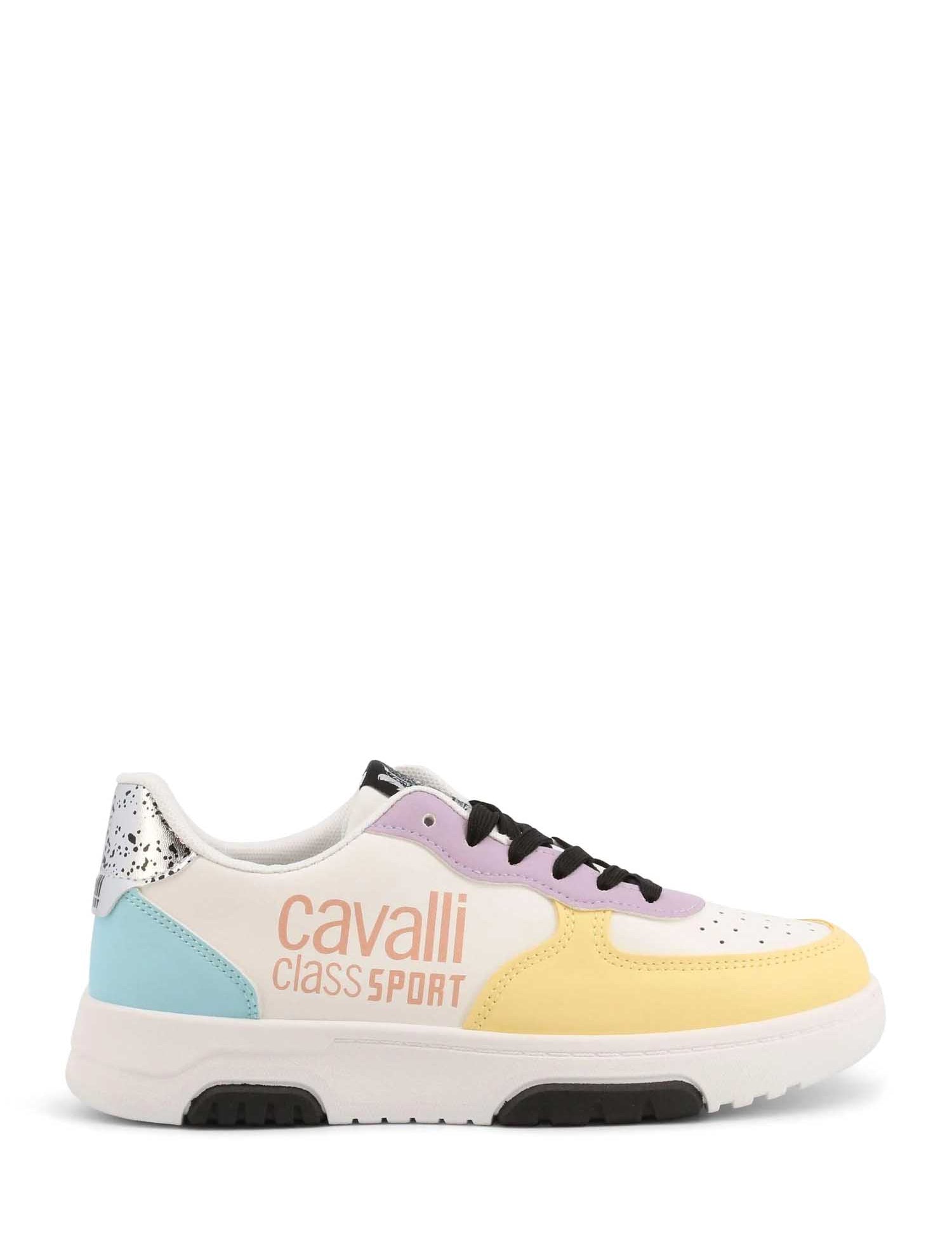 Sneakers Bianco Giallo Cavalli Class Sport