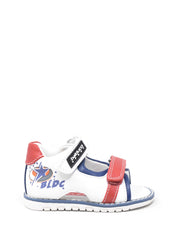 Sandali con strappi Bianco Blu Balducci