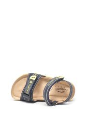 Sandali con strappi Blu Giallo Balducci