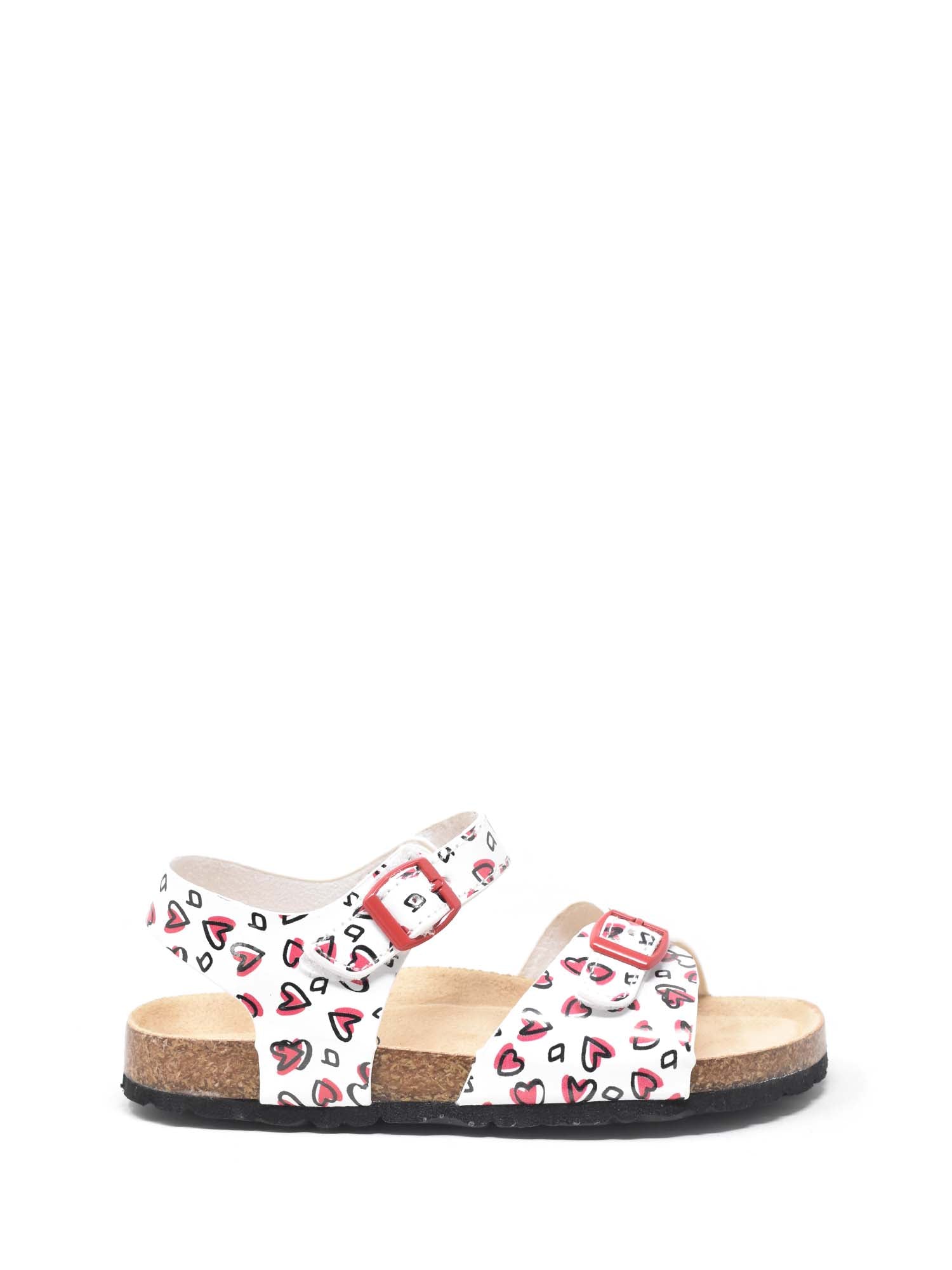 Sandali con strappi Bianco Rosso Balducci