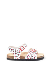 Sandali con strappi Bianco Rosso Balducci