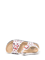 Sandali con strappi Bianco Rosso Balducci