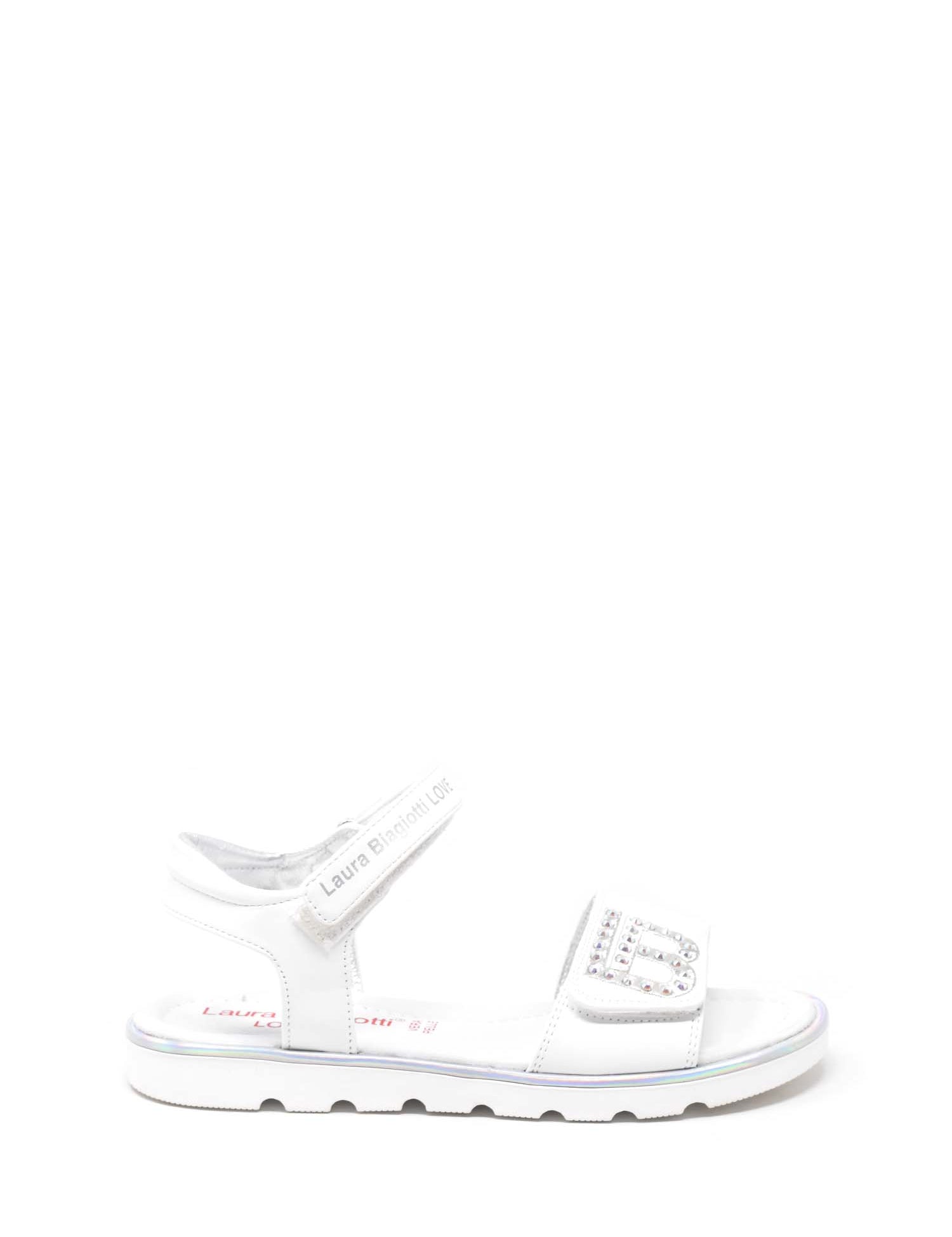 Sandali con strappi Bianco Laura Biagiotti