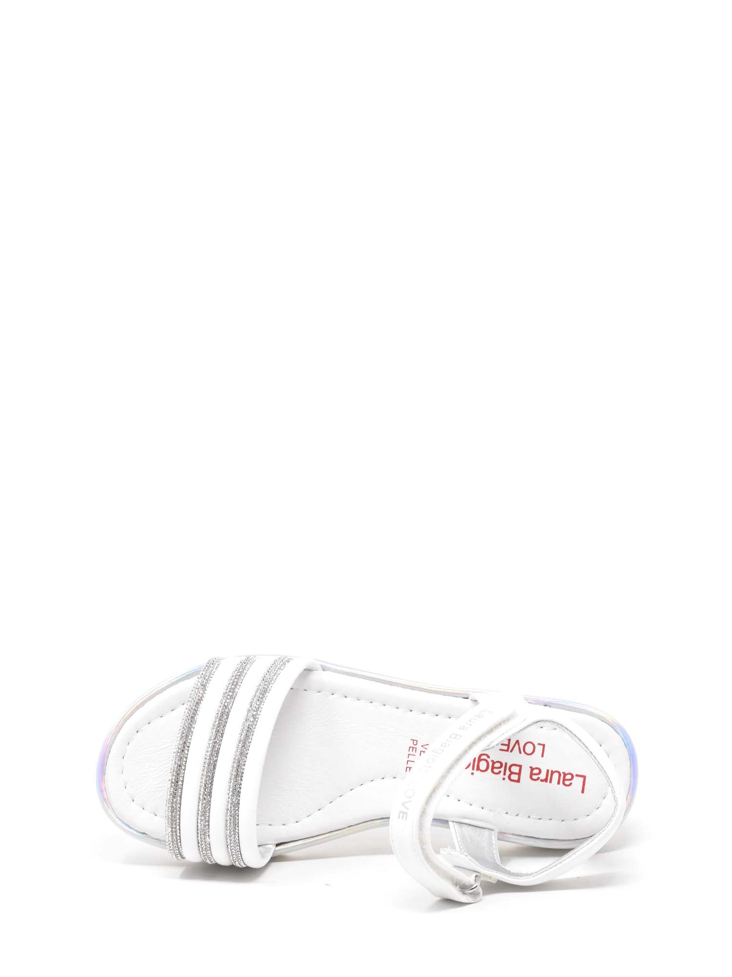 Sandali con strappi Bianco Laura Biagiotti