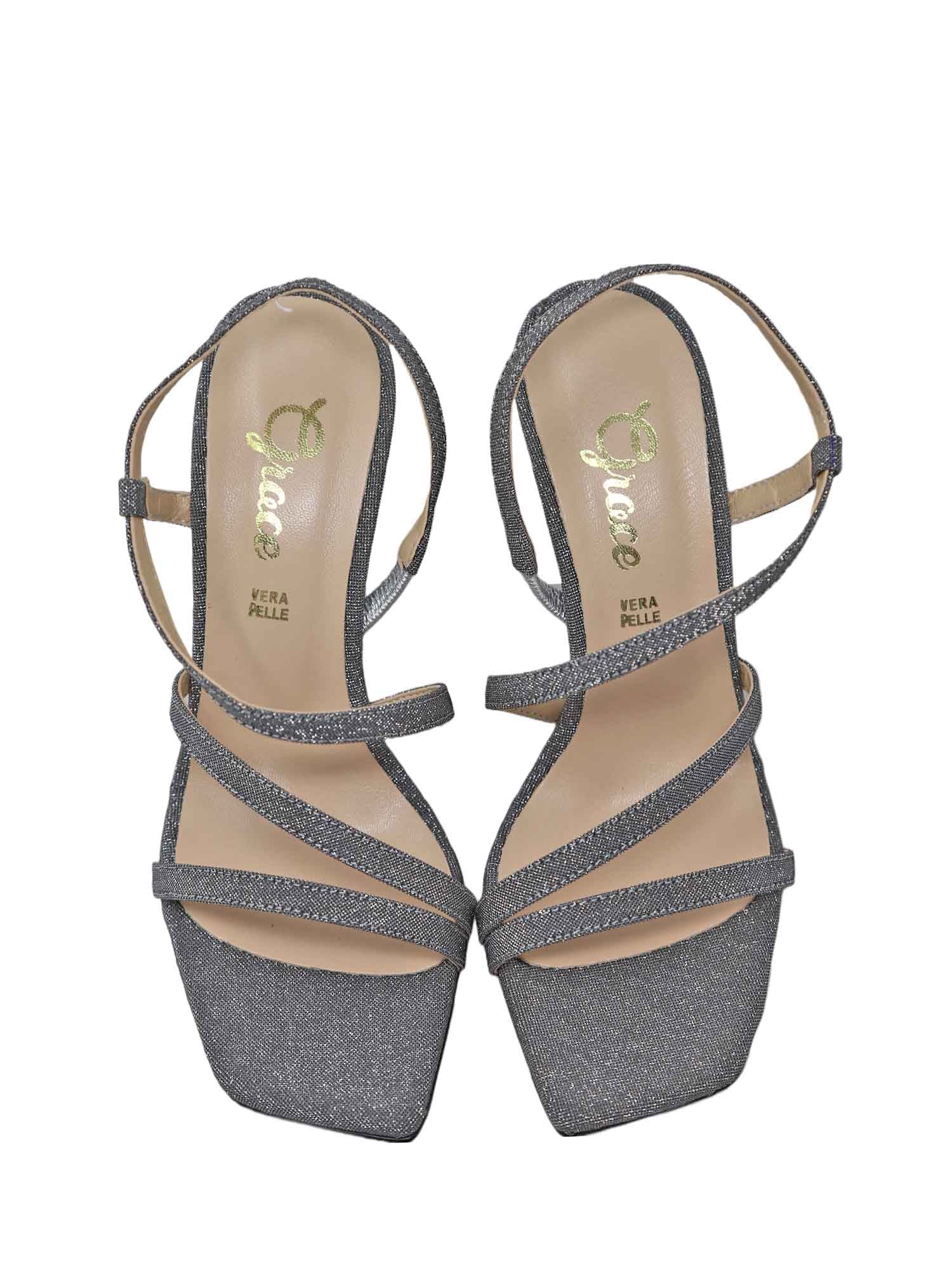 Sandali tacco Argento Grace Shoes