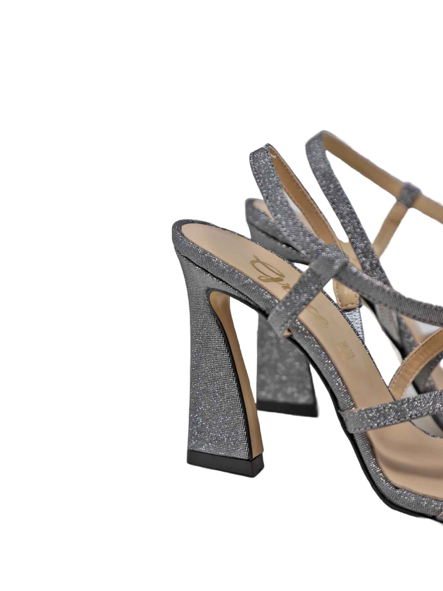 Sandali tacco Argento Grace Shoes