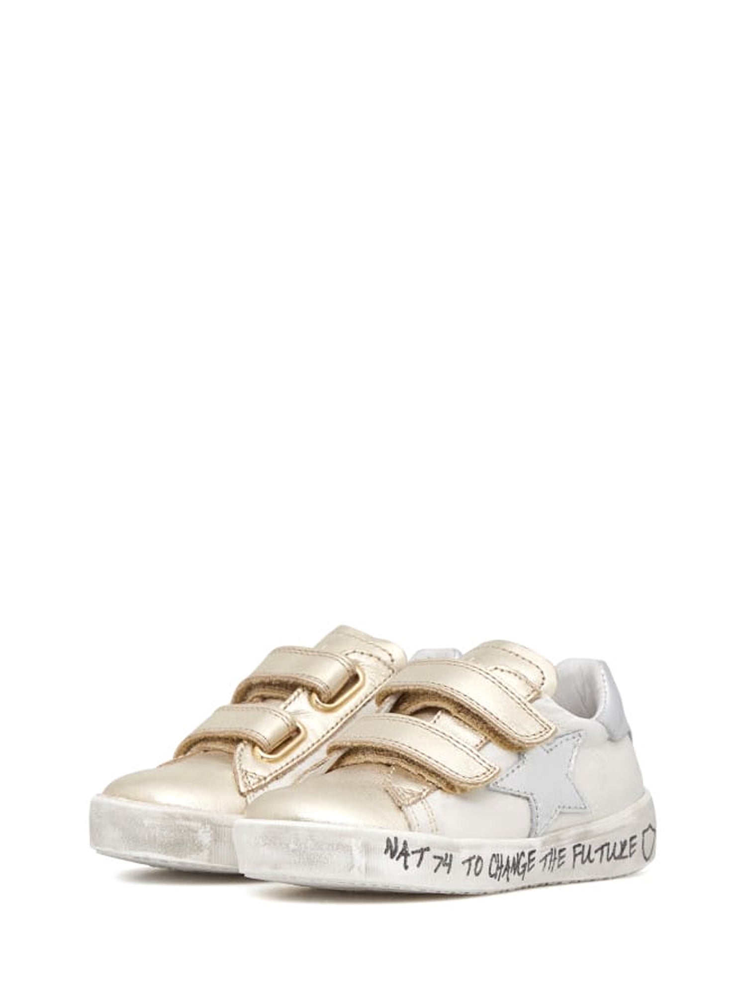 Scarpe con strappi Oro Naturino