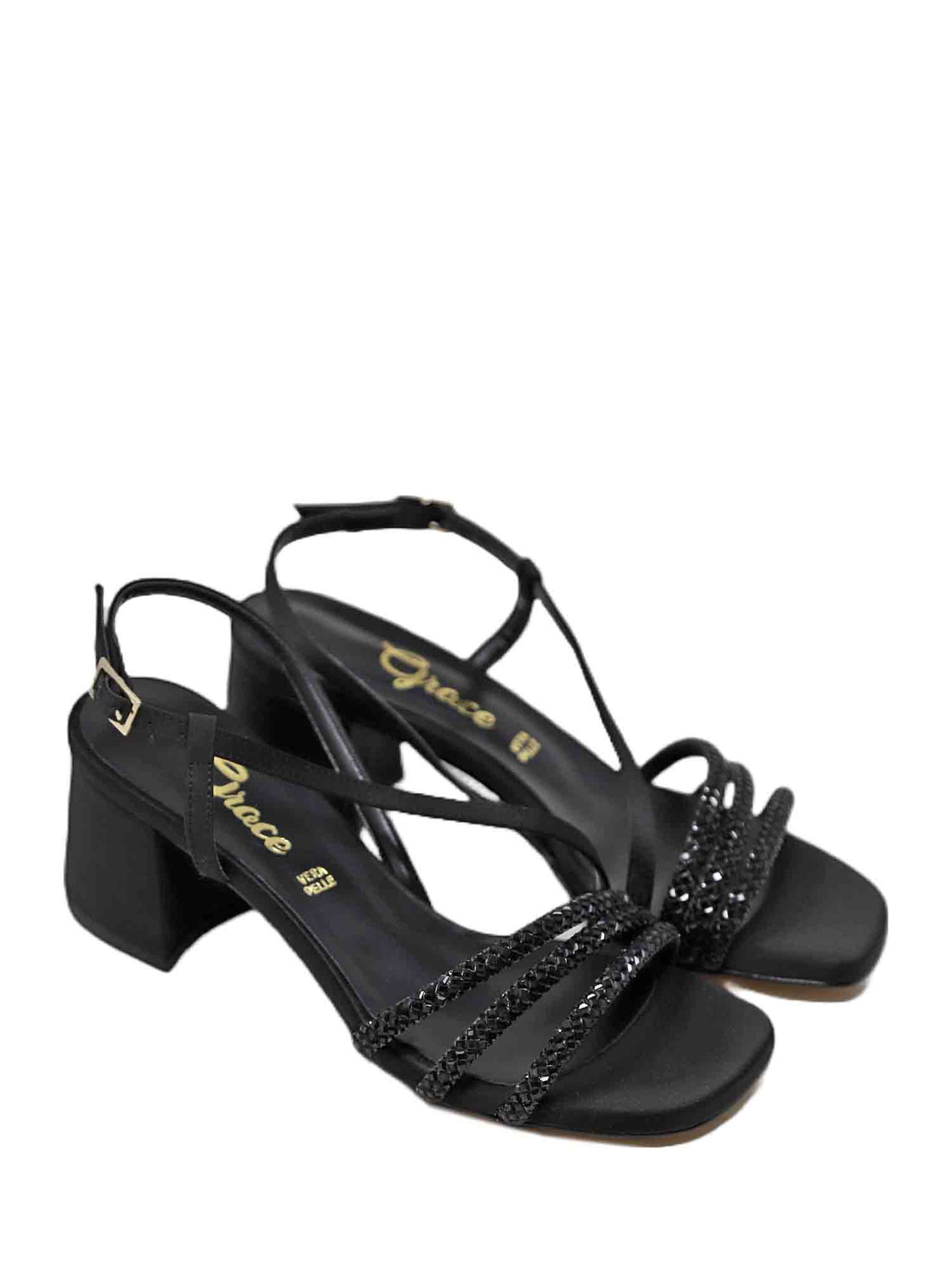 Sandali tacco Nero Grace Shoes